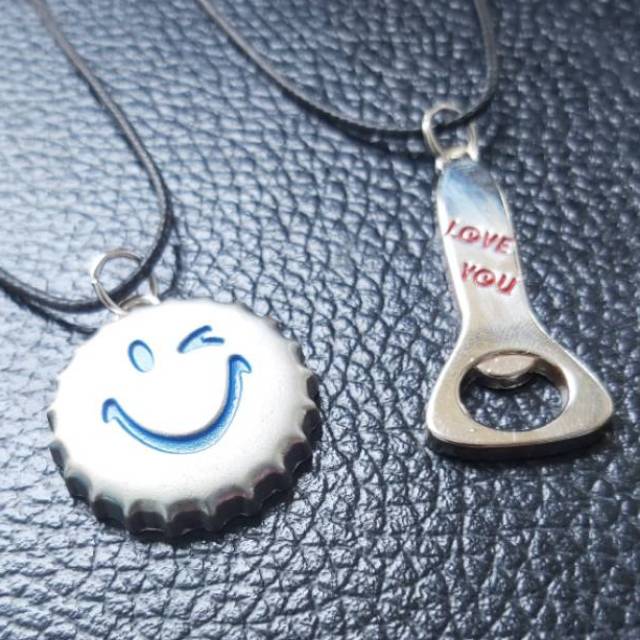 KALUNG COUPLE TUTUP BOTOL DAN PEMBUKA BOTOL I LOVE YOU impor korea