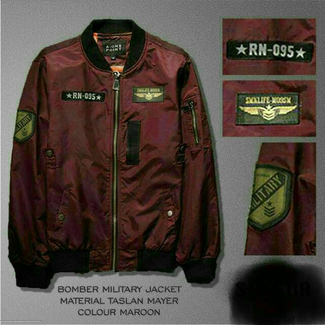 Jaket bomber military / bomber premium / simple bomber military / baju murah / limited stock