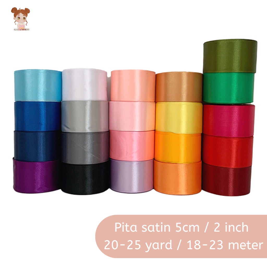 

pita satin 5 cm / 2 inch per roll 20 yard 18,5 meter