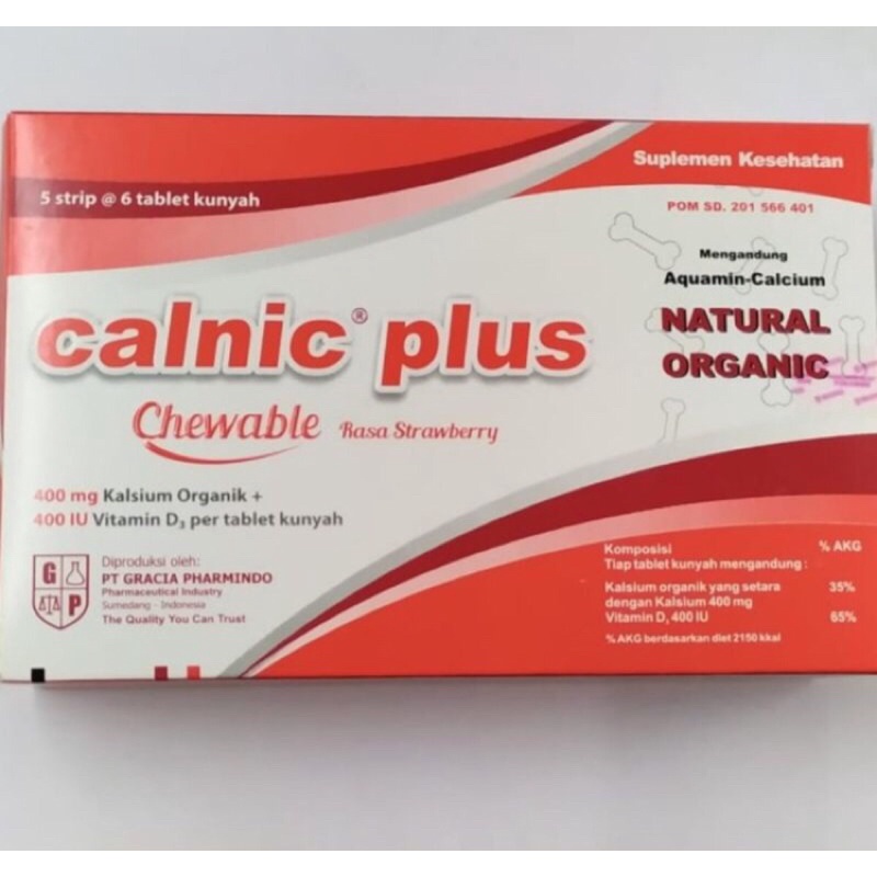 Calnic plus Chewable Rasa Strawberry