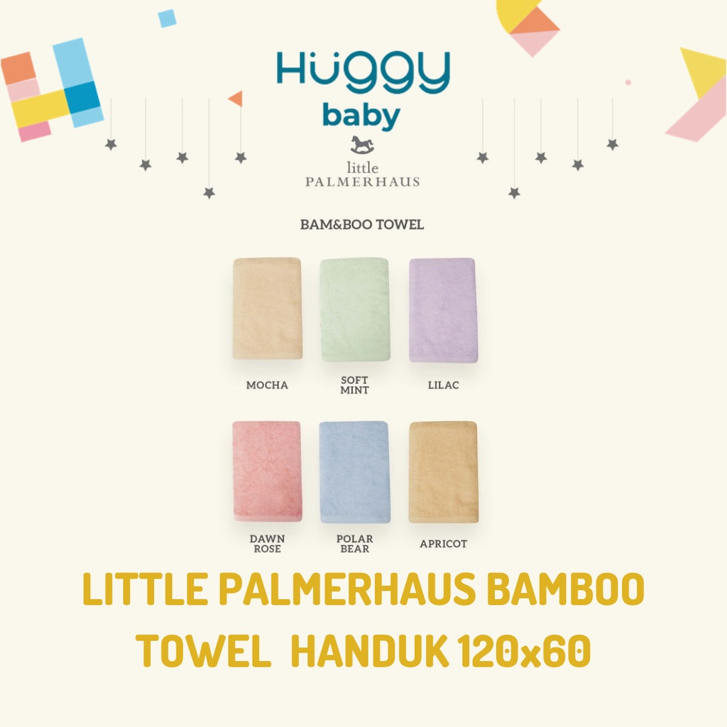 Little Palmerhaus Premium Mason Bamboo Towel Handuk Bayi