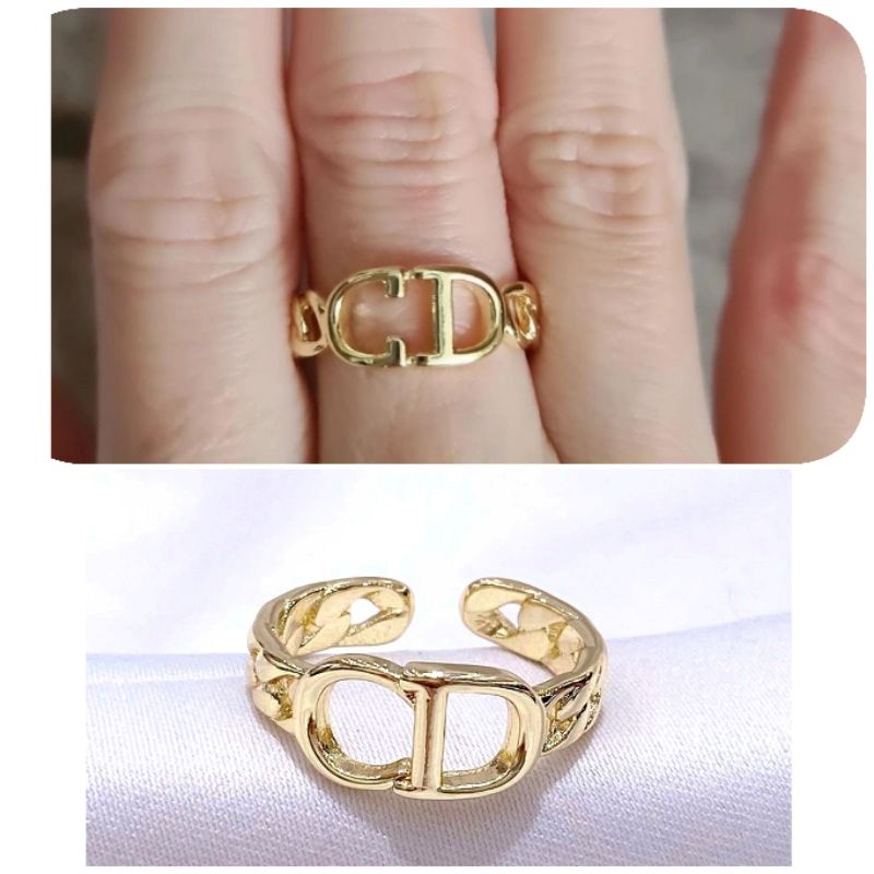 Cincin Titanium Asli gold free size Premium Quality Anti Karat Anti Alergi Ring Import Ct11