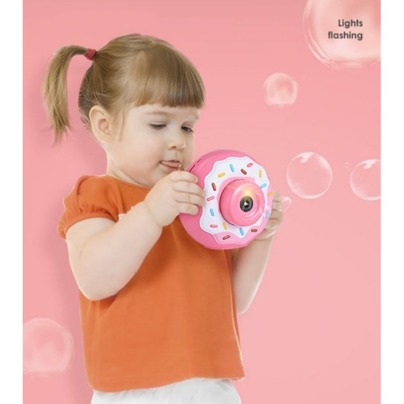 bubble toy donut - mainan buble toys kamera donat