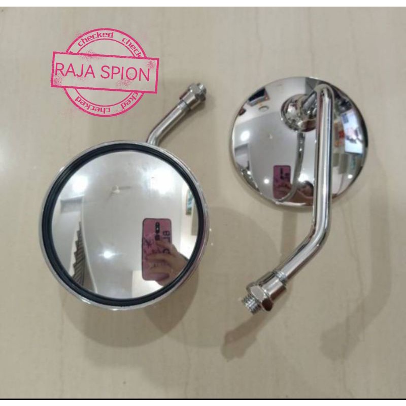 spion retro pendek drat 14 untuk honda/spion retro v80/spion japstyle/spion bulat pendek honda