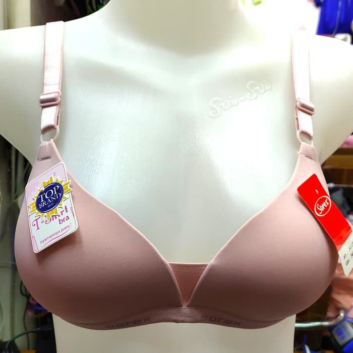 T-Shirt Bra Sorex 34135 Model Bra Basic Berbahan Katun Super Nyaman untuk Kegiatan Sehari-hari