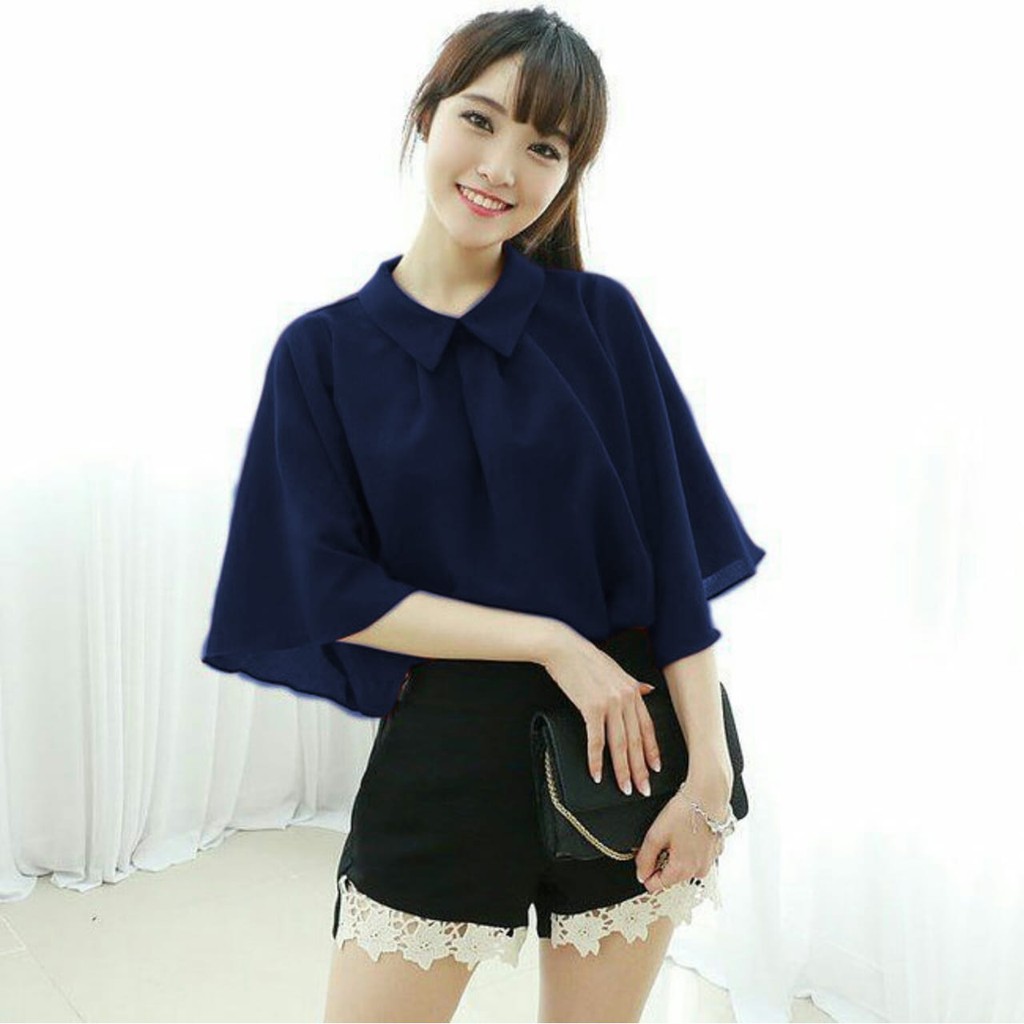 Q- GIGI BLOUSE/ ATASAN LENGAN PENDEK/ TERBARU