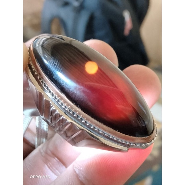 batu cincin akik Yaman Wulung merah