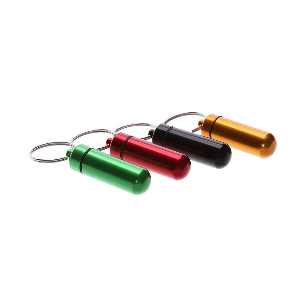 Nanas Pill Boxes Storage Aluminium Alloy Braille Organizer Kotak Penyimpanan Perhiasan Botol Mini Plastik