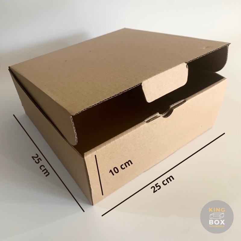 Kardus Karton Packaging Box 25 x 25 x 10 cm - Die Cut