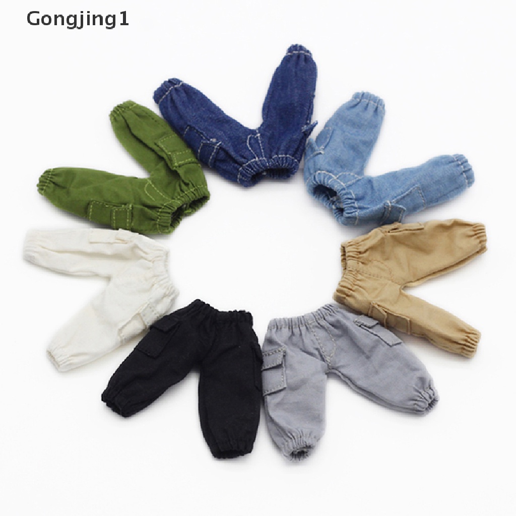 Gongjing1 Celana Panjang Overall Untuk Aksesoris Boneka OB11 Skala 1 / 12