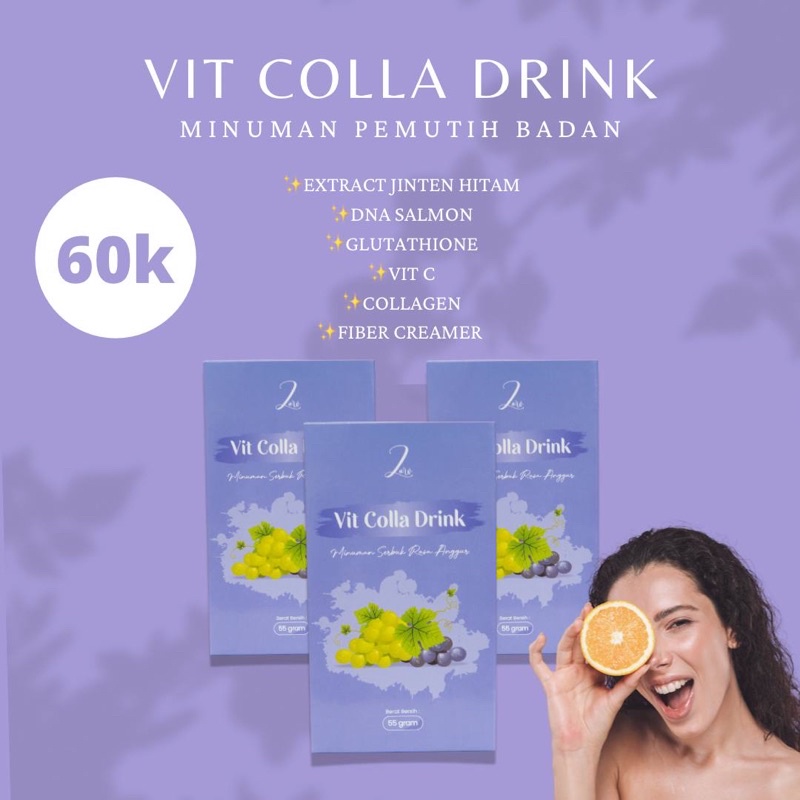 ZARV VIT COLLA DRINK / MINUMAN COLLAGEN // SUPLEMEN PEMUTIH KULIT / zarv.skincare