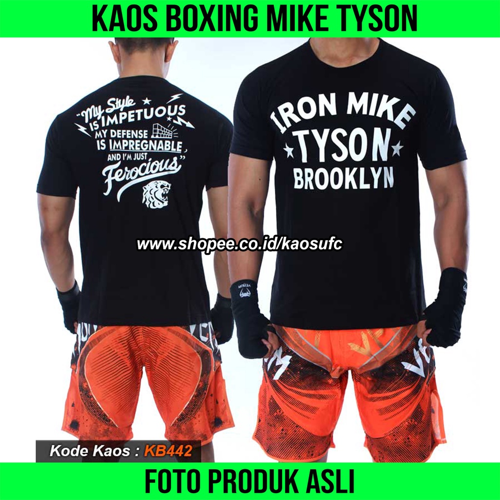 KAOS BOXING MIKE TYSON, BAJU BOXING, TSHIRT BOXING, KAOS TINJU, TSHIRT TINJU