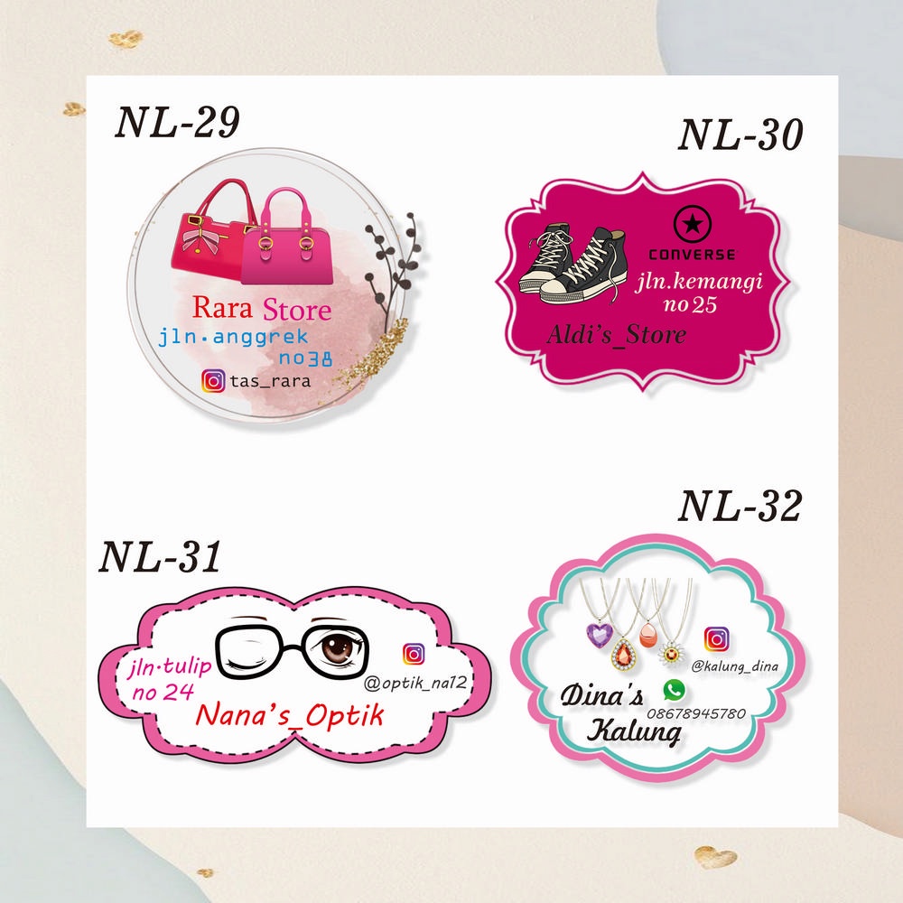 

CETAK STIKER LABEL FASHION CUSTOM PRINT STIKER LANGSUNG TEMPEL