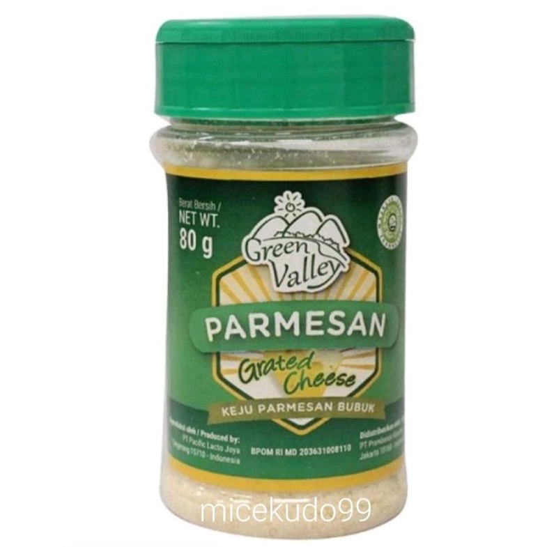 

GREEN VALLEY PARMESAN CHEESE GRATED KEJU PERMESAN BUBUK