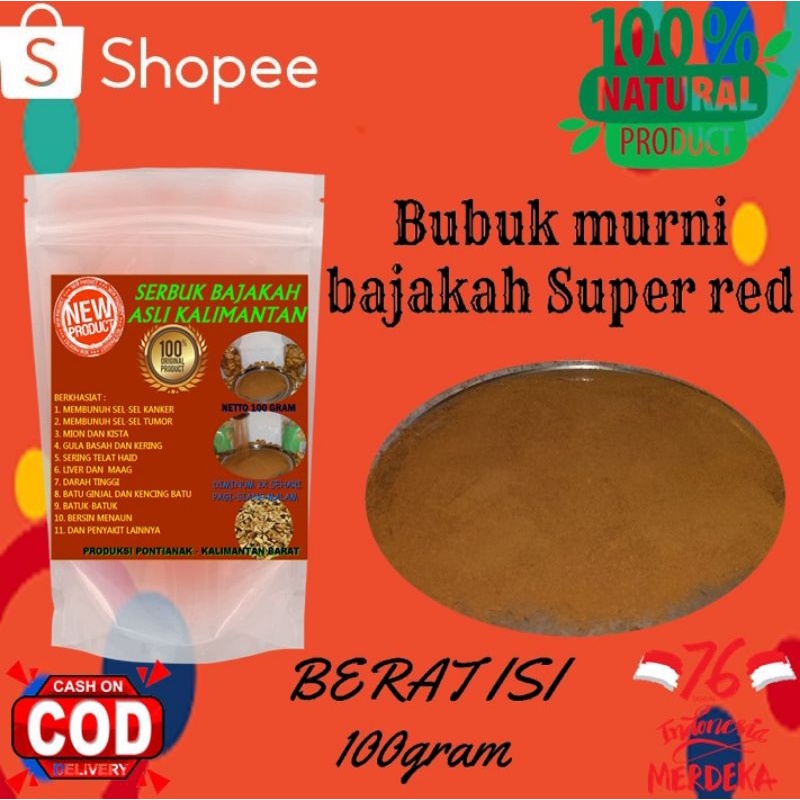 

Serbuk akar bajakah kalalawit asli Kalimantan berat 100gram