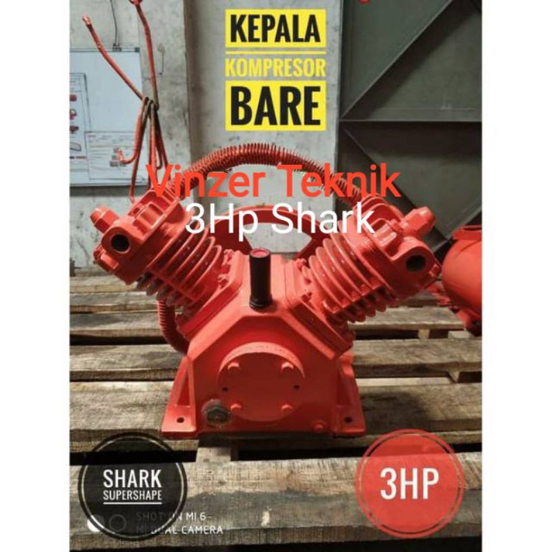 KEPALA KOMPRESSOR SHARK 3HP / BARE KOMPRESSOR SHARK 3HP