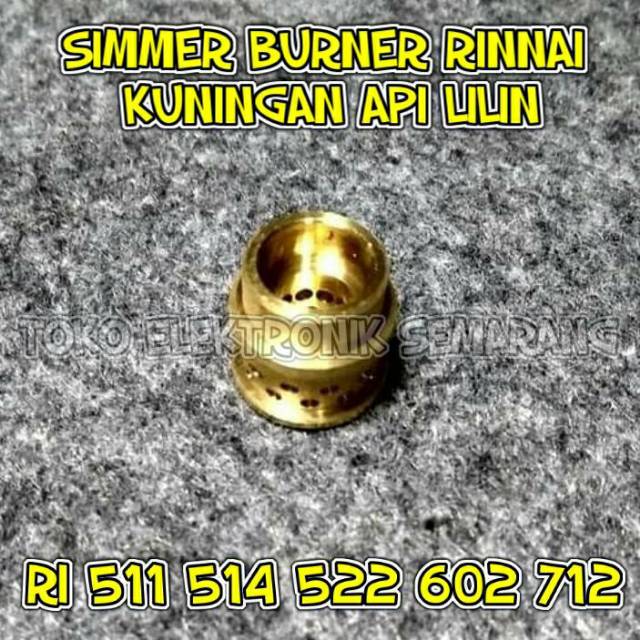 Rinnai Burner Kuningan api lilin rinnai original api tengah