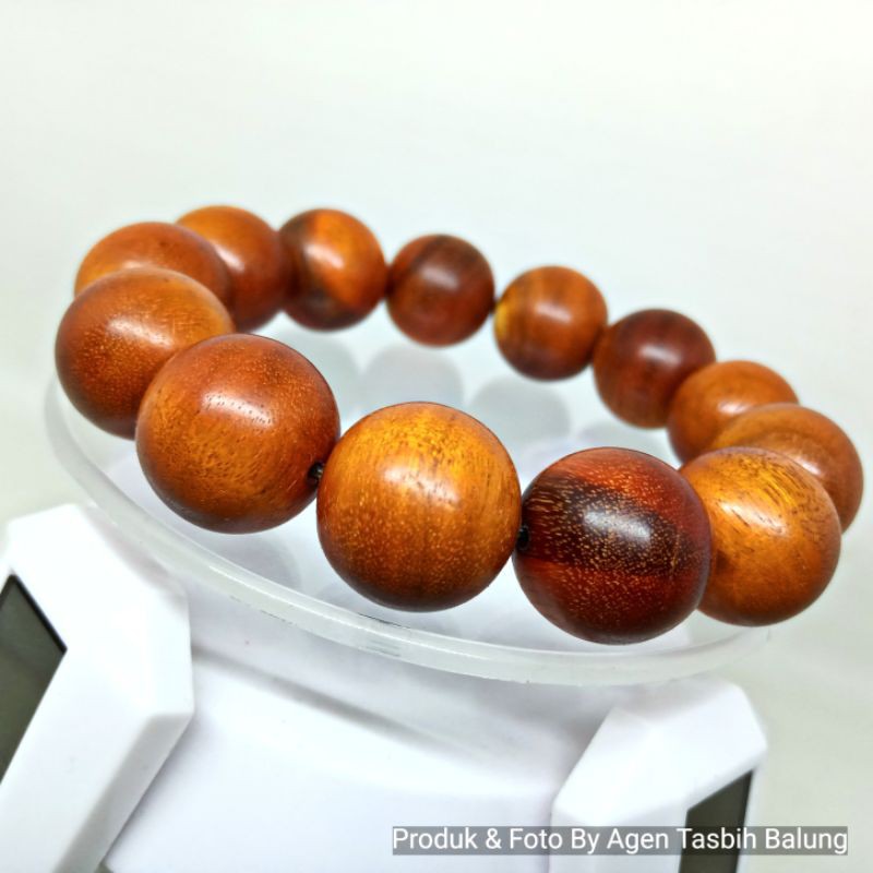 Gelang Kayu Secang Super Size 17mm ORIGINAL Secang Asli