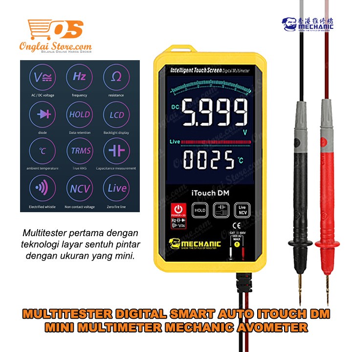 MULTITESTER DIGITAL MECHANIC ITOUCH DM SMART ORIGINAL