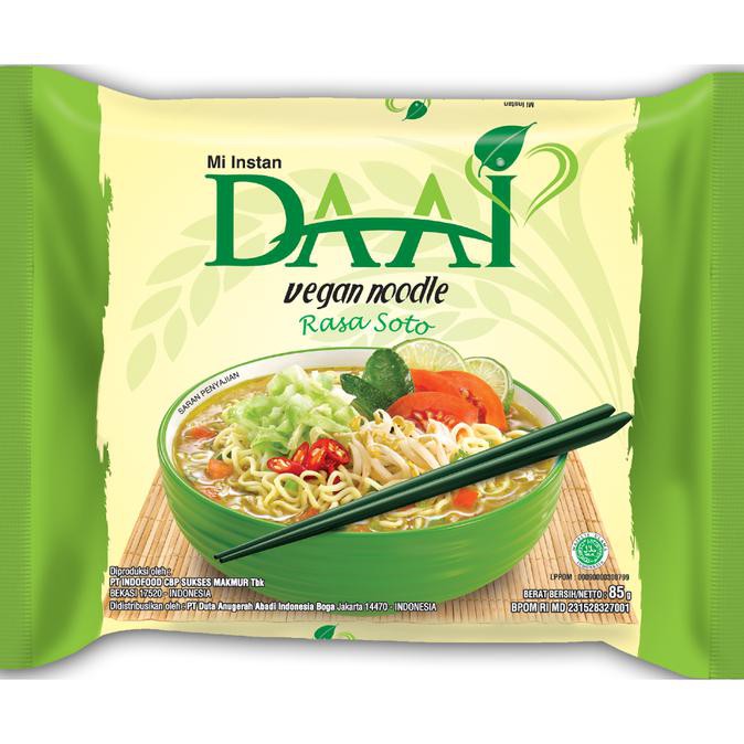 

Terlaris# Mie Daai Vegan (40Pcs/1Dus) - Soto Kuah