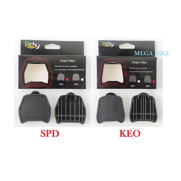 RICHY SPD OR LOOK KEO COVER PEDAL PLATE CLIPLESS ADAPTER COVER TUTUP ALAS PEDAL SEPEDA SPD CLEAT SHI