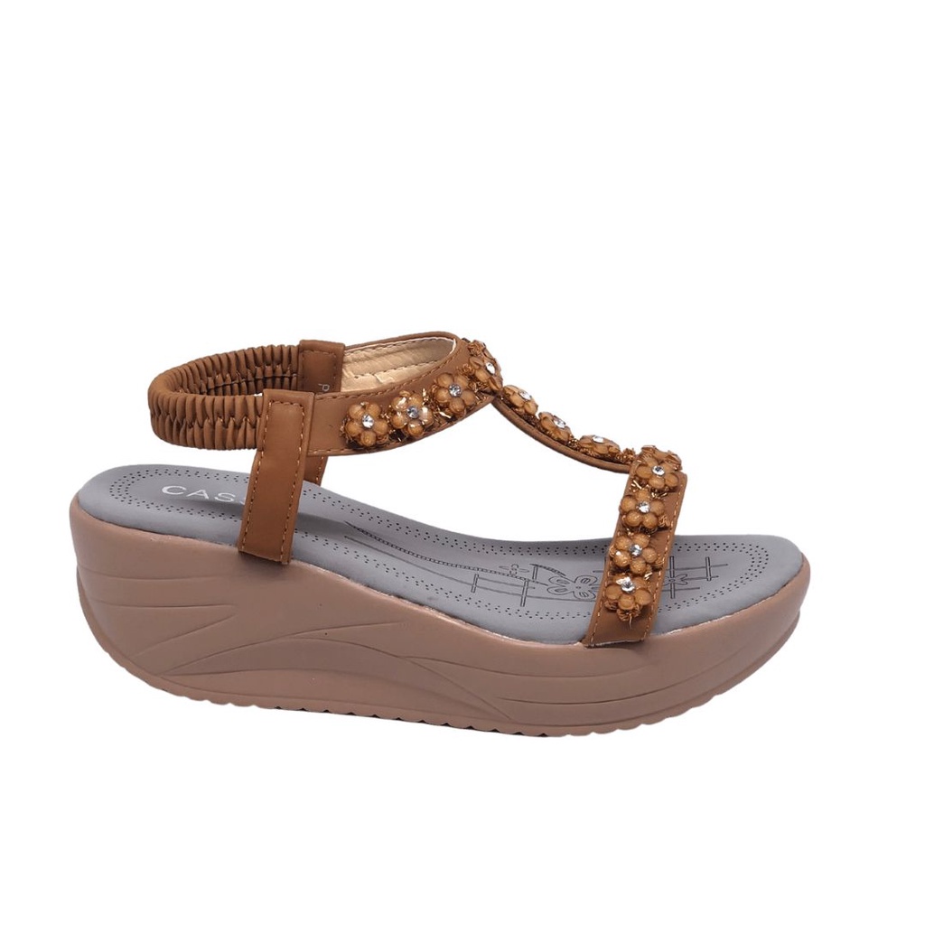 GSW Sandal Wedges Wanita Import Sendal Wanita Premium FREE Kotak ( P01-2 ) / ( P01 )