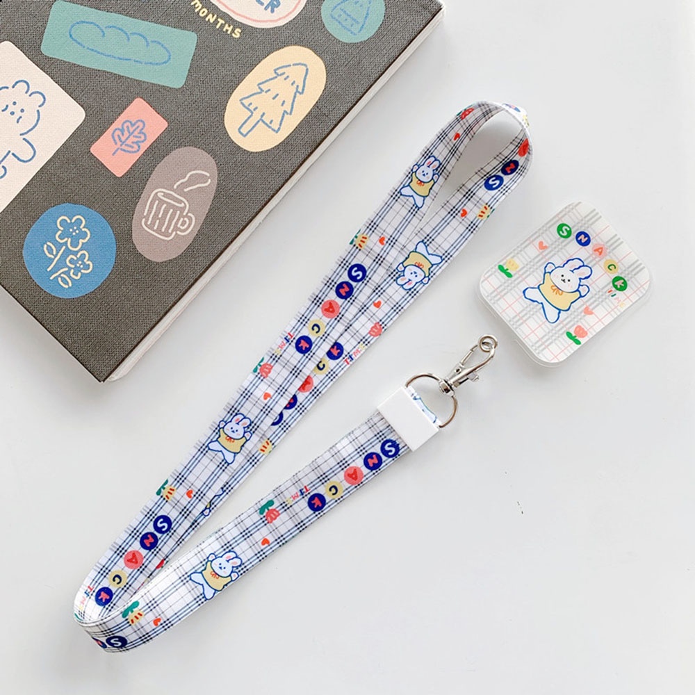 Tali Lanyard Motif Kartun Hewan Lucu Untuk Handphone