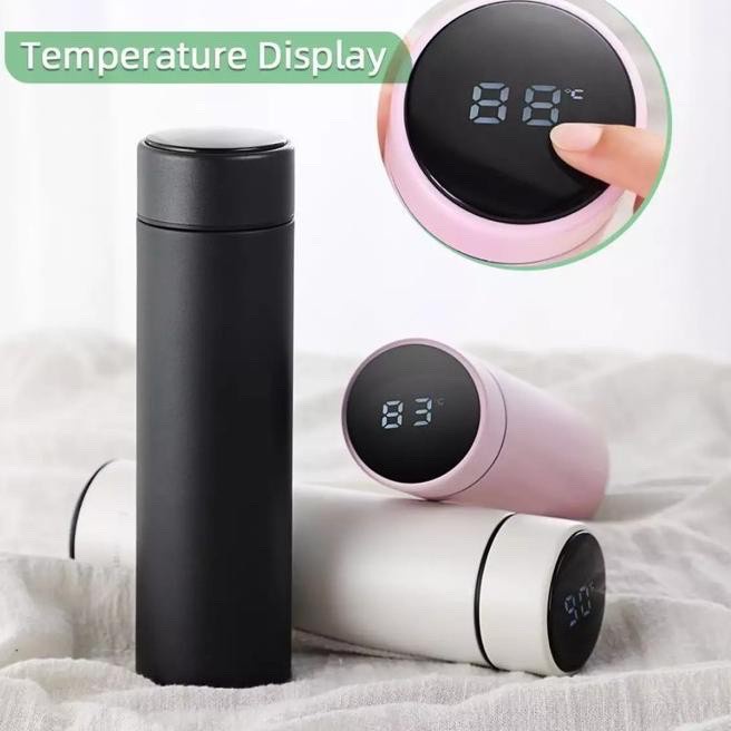 SHENAR Thermos Led Temperature Display 500ML - Termos Temperatur Tahan Panas / Termos Shenar Stainless Steel Vacuum Cup 500ml Tumbler Polos Glossy Doff Tahan Panas dan Dingin Berkualitas