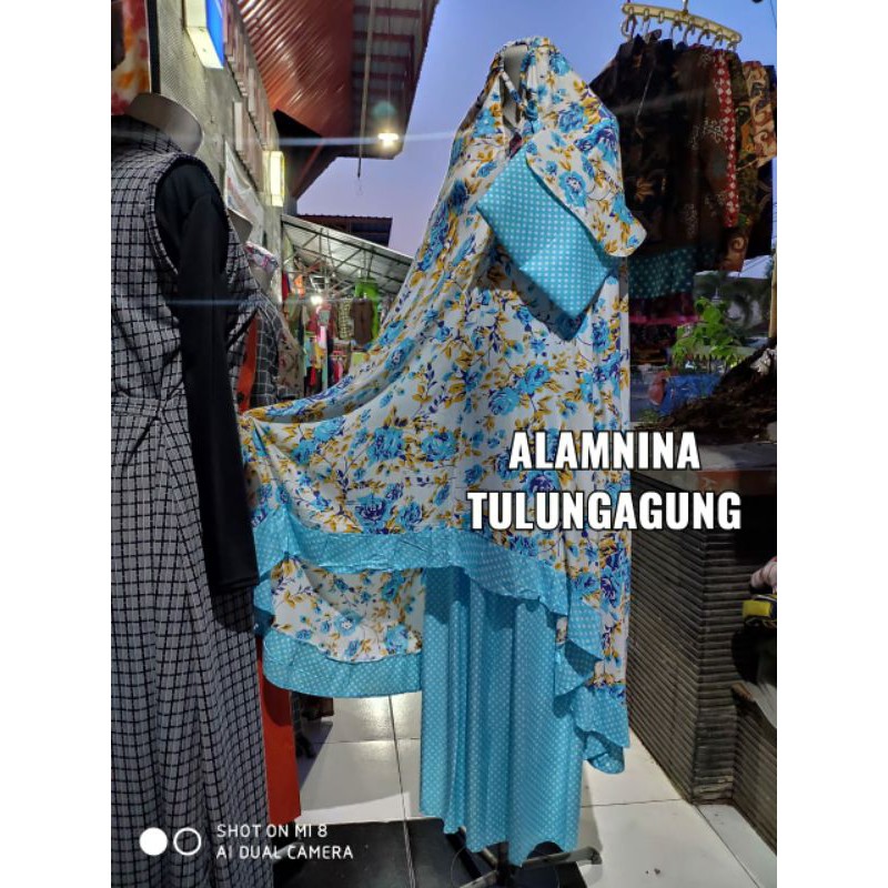 mukena rukuh terusan atas bawah bali