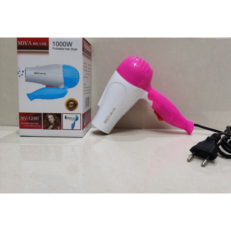 [COD] ALAT PENGERING RAMBUT PRAKTIS Nova N-1290 Hairdryer BIRU &amp; PINK | Hair Dryer NH 1290