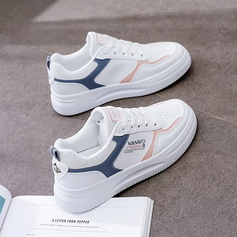 RK Collection - Sepatu Sneakers Wanita Korea Wanwo FGon New-3