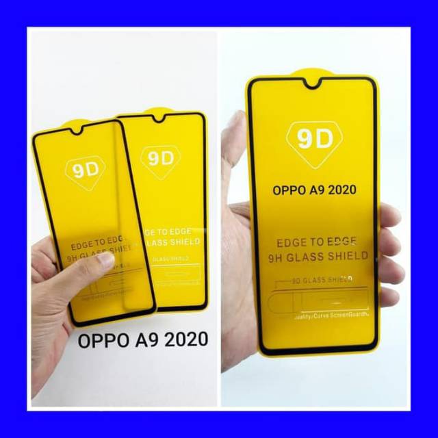 (3 in 1)Tempered glass 5d full + skin carbon +softcase autofocus oppo A5(2020)-A9(2020)-A31(2020)