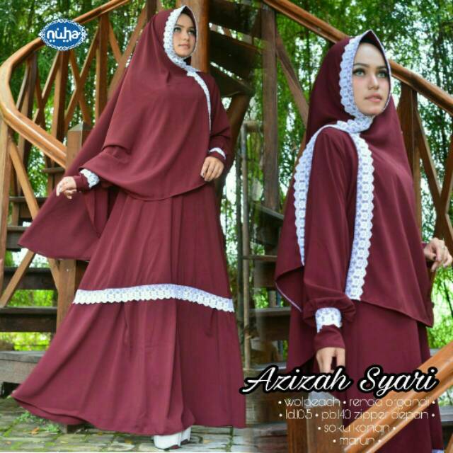 Baju muslim syari azizah