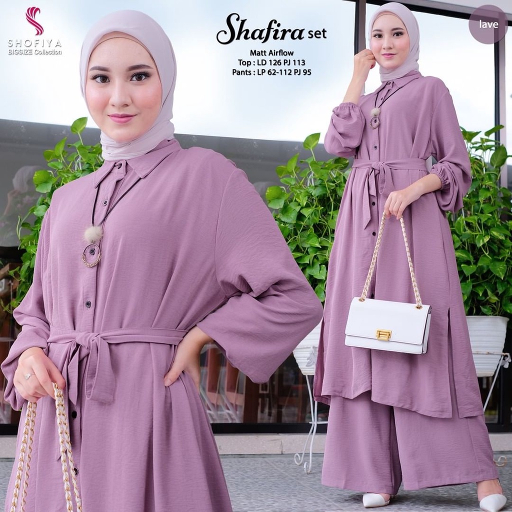 (MSB) ONE SET MARIZA DAILY TUNIK SET CELANA WOLFIS