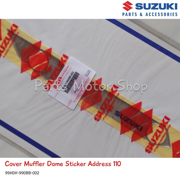 Aksesoris Dome Stiker Cover Knalpot Original Address 110