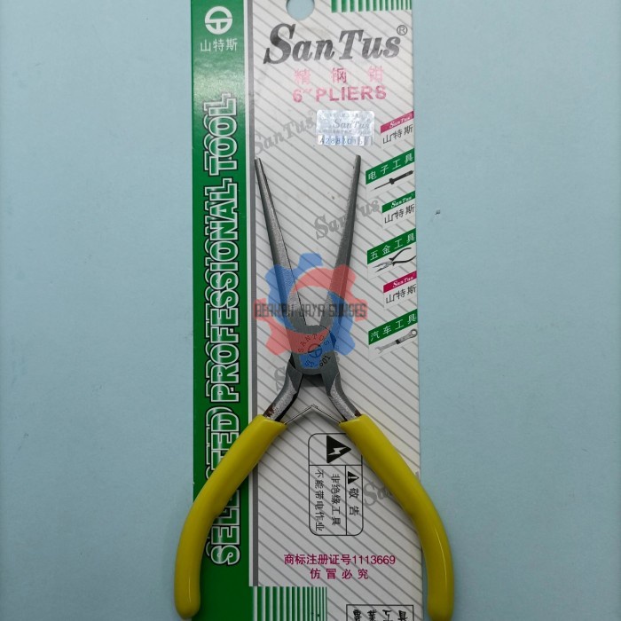 SANTUS TANG JEPIT LANCIP KECIL RATA 5" INCH  ST-601