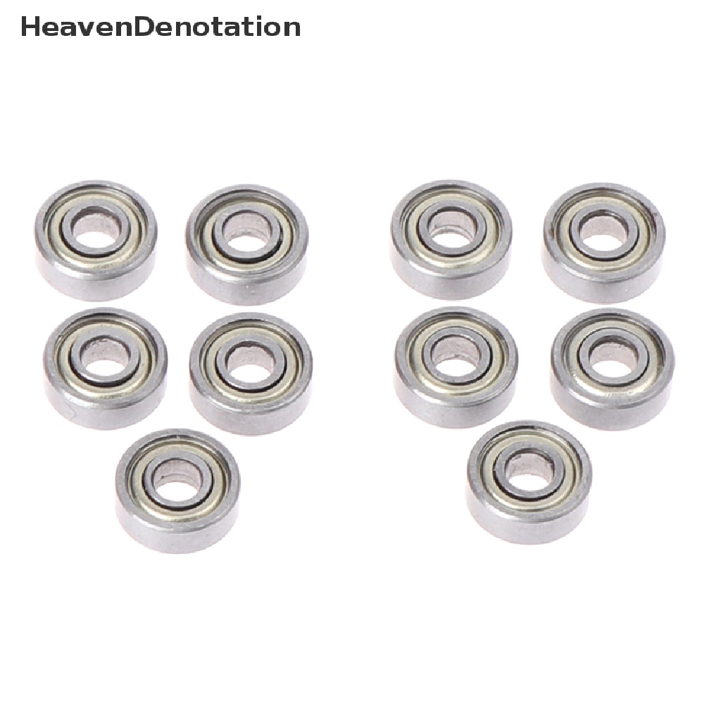 (Heavendenotation) 10pcs Bearing Deep Groove Bentuk Bulat Bahan Carbon Steel 695zz