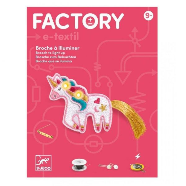 Djeco Light Up Brooches Sweet Unicorn