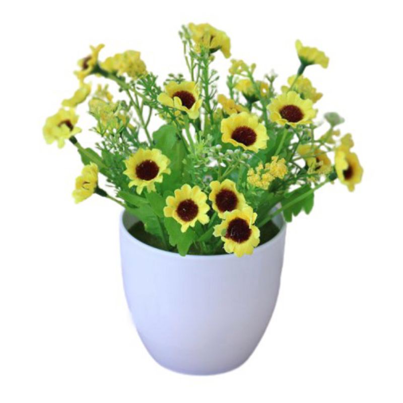 Bunga Hias Plastik Bunga Matahari Kecil Plastik Artifisial/Bunga Matahari Buatan
