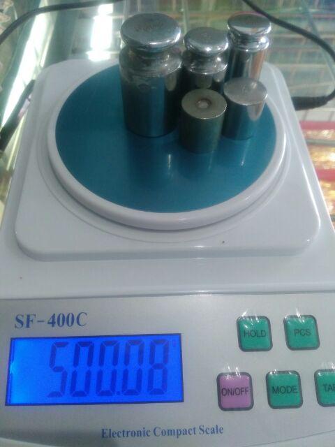 Timbangan Digital Akurasi 0.01g. Max 500g - Portable Scale Dapur Masak Obat Bumbu Emas Berlian