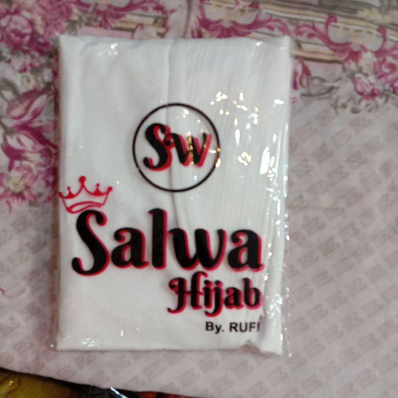 TERBARU!! KHIMAR 2LAYER BERSWAROSKY CHANEL-PUTIH