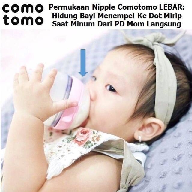 COMOTOMO PINK 150ML TWIN PACK BOTTLE - botol susu bayi | dot bayi