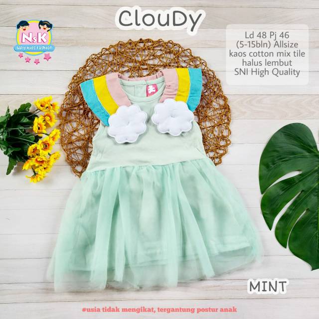 PROMO DRESS BABY CLOUDY