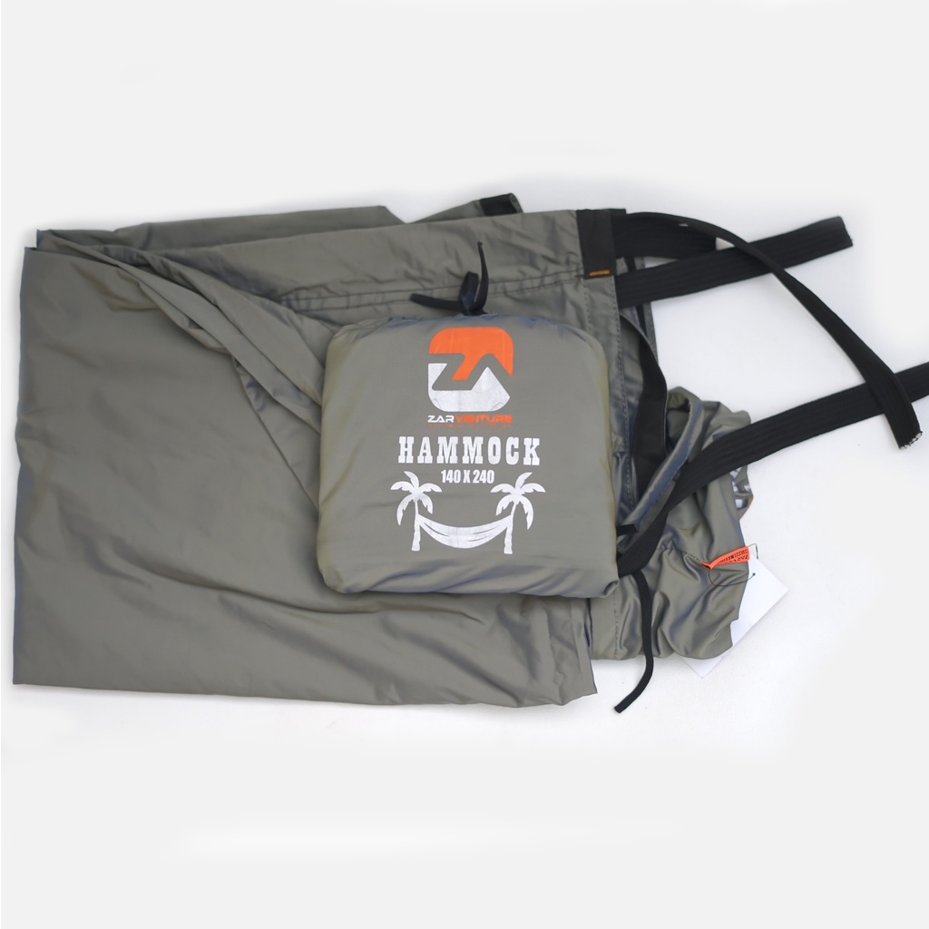 hammock hamok ayunan tidur gantungan tidur cemping hiking outdoor zarventure premium bergaransi