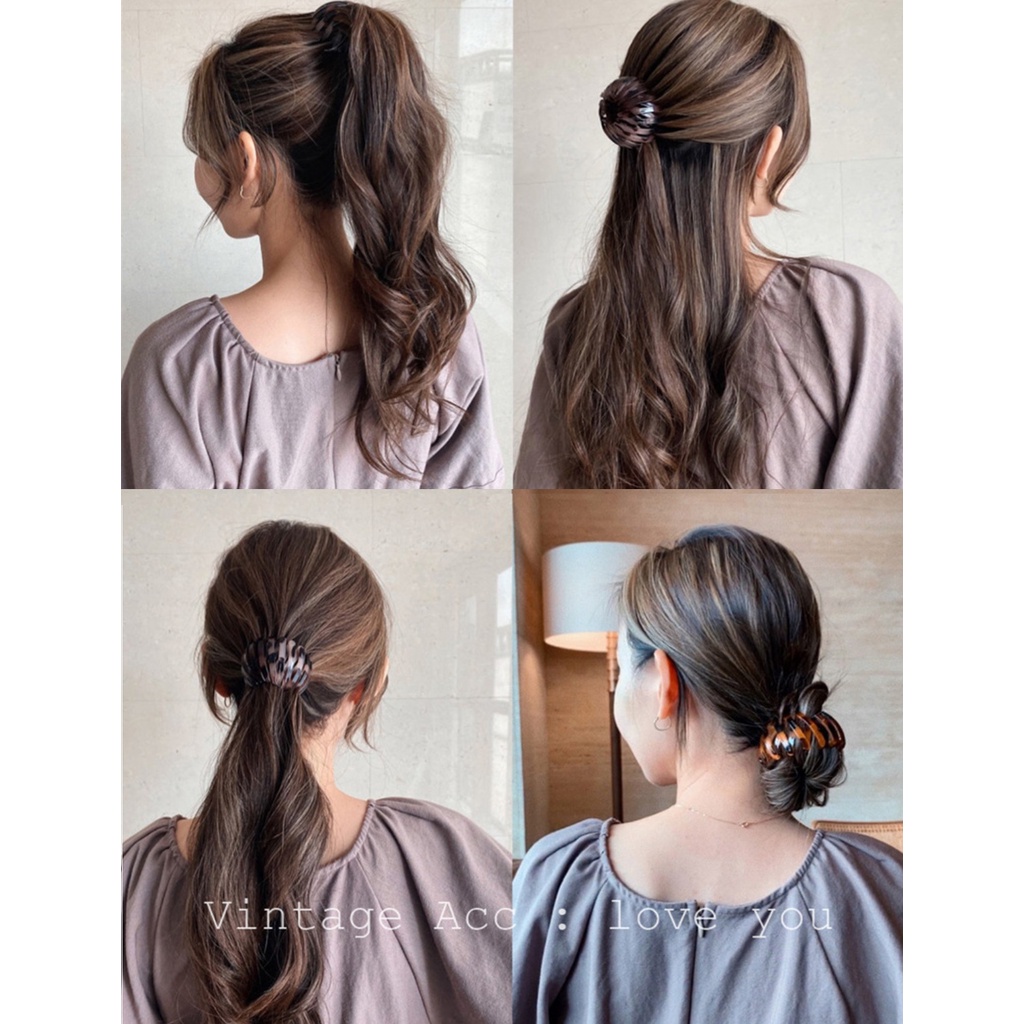 Jepitan Ikat Rambut Ponytail Cepol Hijab Korea Fashion Scrunchie Sanggul Multi Fungsi Hair Bird Nest Clip Claw Jepit