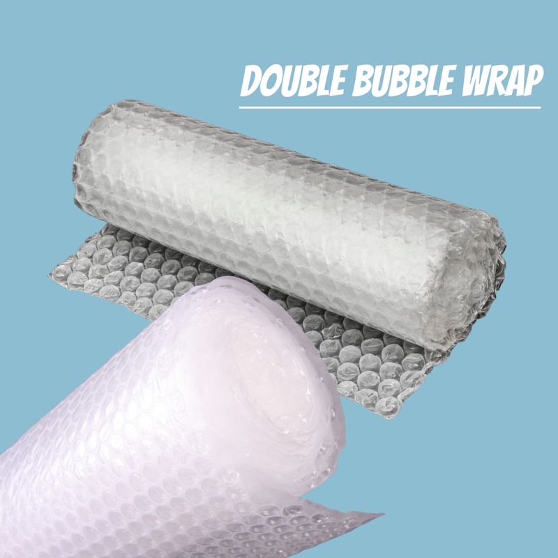 bubble wrap tambahan double bubble wrap