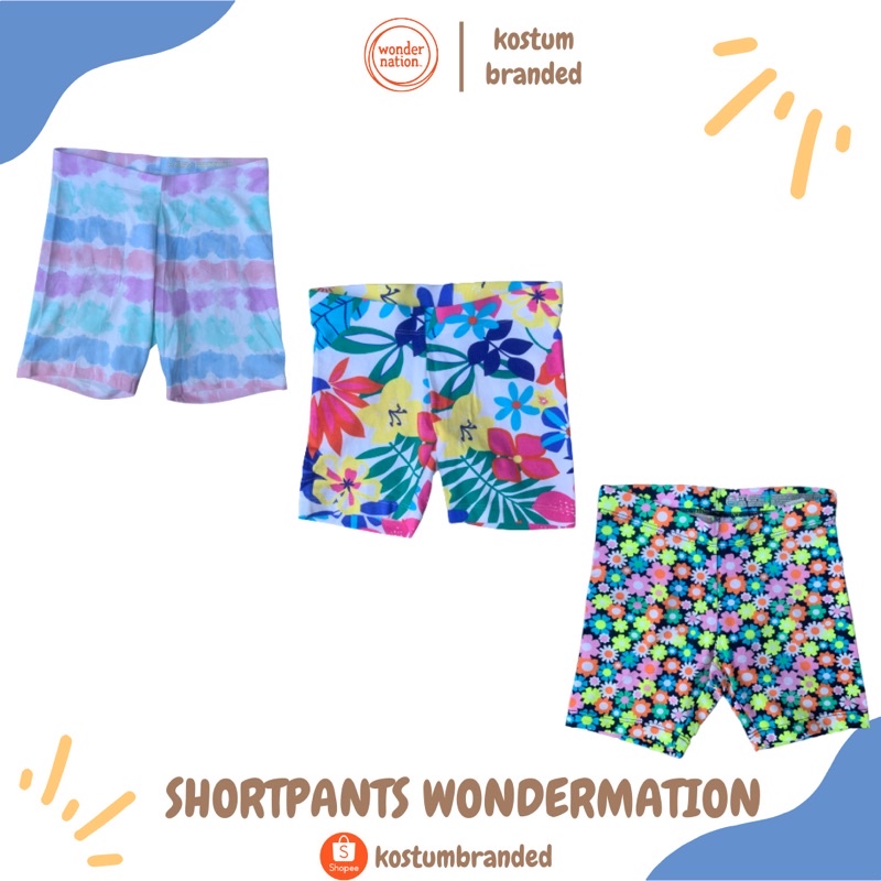 CELANA PENDEK ANAK / SHORTPANTS ANAK WONDERMATION ORIGINAL  BRANDED SISA EKSPOR