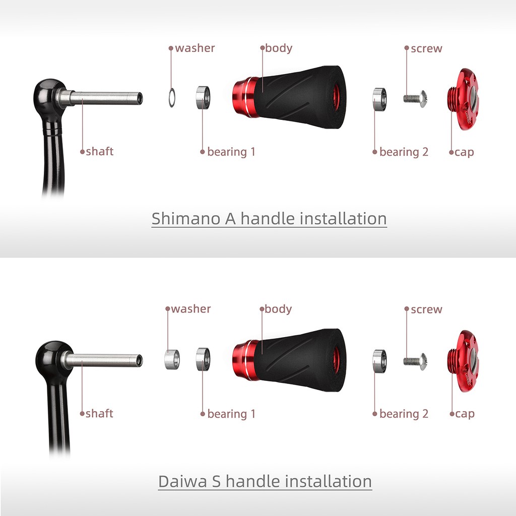 REEL HANDLE KNOB GOMEXUS EVA KNOB 20 MM EA20