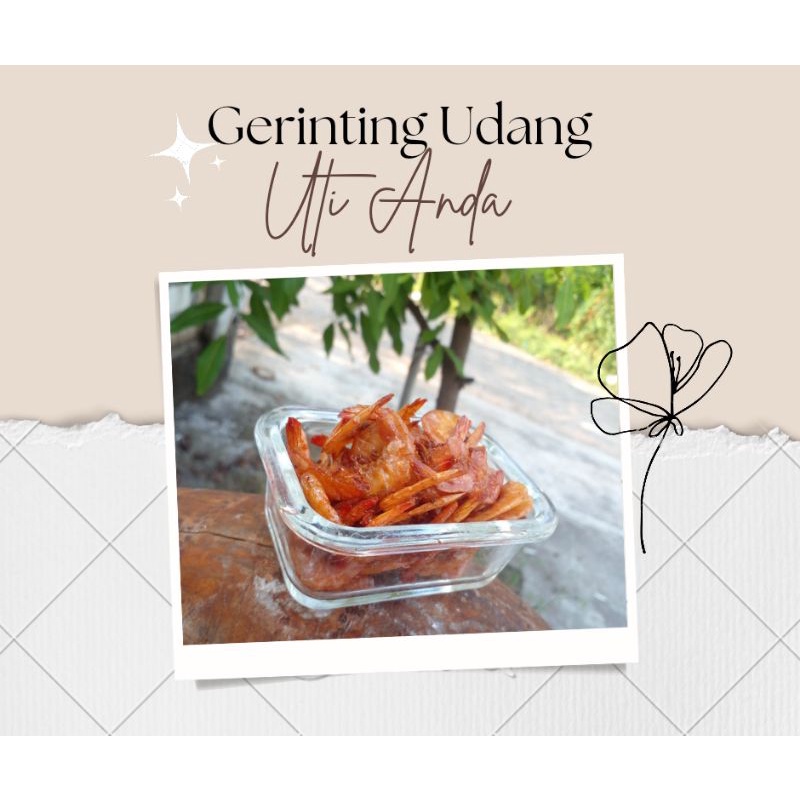 

Gerinting Udang / Udang Kering Uti Anda 100 gram