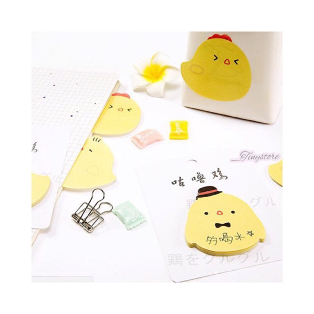 

[ _TINYSTORE ] STICKY NOTES AYAM LUCU KERTAS TULIS CATATAN TEMPEL MUNGIL IMUT LUCU UNIK MURAH